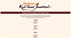 Desktop Screenshot of kultourjournal.de