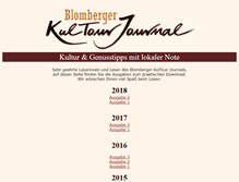 Tablet Screenshot of kultourjournal.de